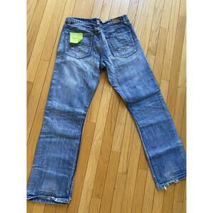 Flypaper Men's Straight Fit Blue Denim Jeans